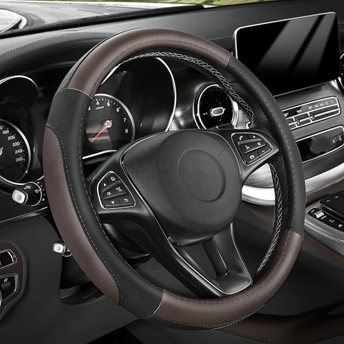 SEG Direct Steering Wheel Cover 14.5-15 inch Car Auto Interior Accessories by SEGDirect