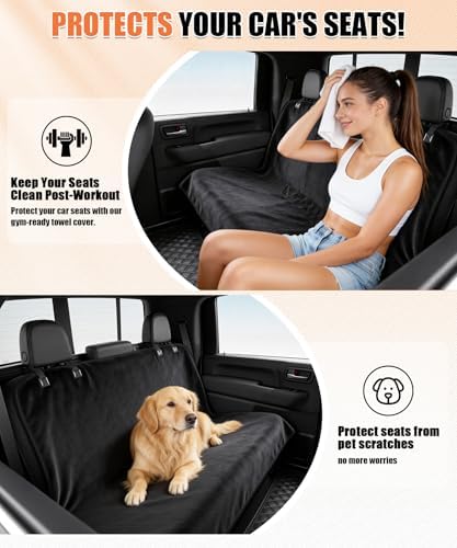 Universal Back Car Seat Cover for Pets Dog Seat Cover Hammock Heavy Duty - Image 4