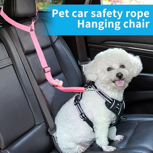 YAOHDAO Dog Seat Belt Harness for Car, Restraint Adjustable - Image 2