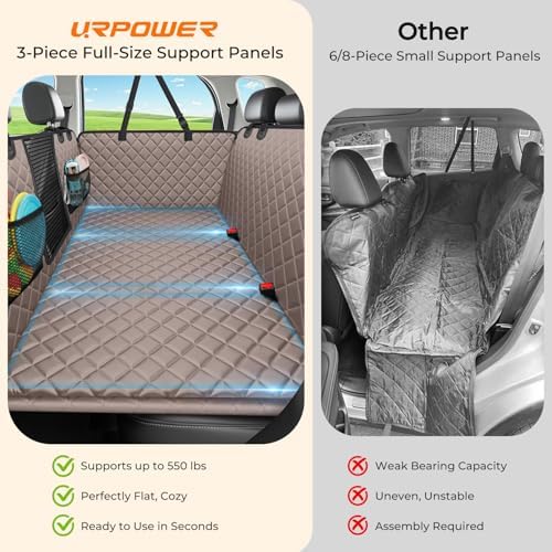 URPOWER Back Seat Extender for Dogs, Large Hard Bottom Dog Car Seat Cover - Image 5
