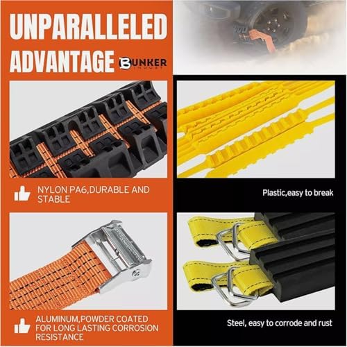 Tire Traction Straps Strong Grip - Image 3