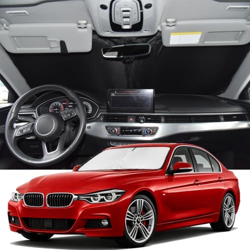 for BMW 3 Series320i 328d 330i 340i 330e 2013-2018 Windshield Sun Shade by ZOIBVCARSUNSHADE