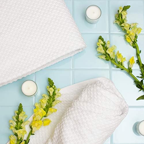 COTTON CRAFT Euro Spa Waffle Weave Bath Towels - Image 5