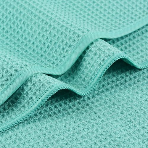 MICROFI Waffle Weave Bath Towel Set, Microfiber, 4 Pieces, Quick Dry, - Image 3