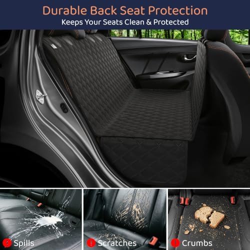 Dog Car Seat Cover for Back Seat, Dog Hammock for Car, Truck & Tesla - Image 2