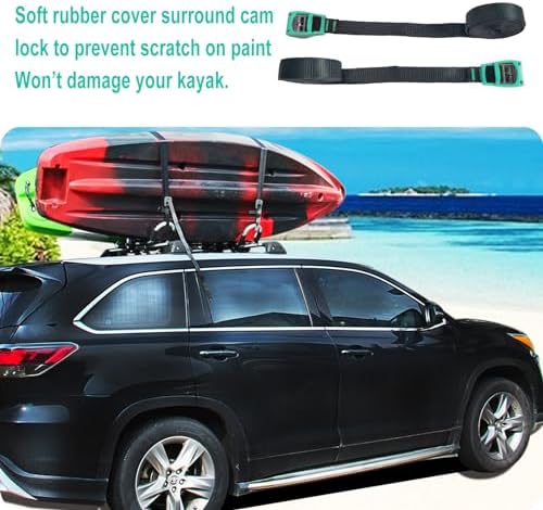 Kayak Roof Rack 4-in-1 Folding Adjustable Bilateral J-Shaped Roof Rack - Image 3