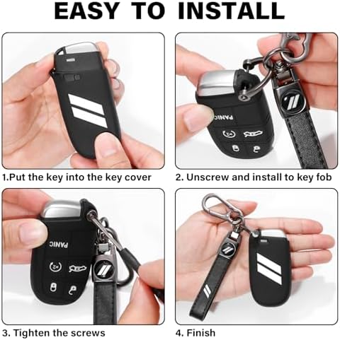 for Dodge Key Fob Cover with Keychain - Image 5