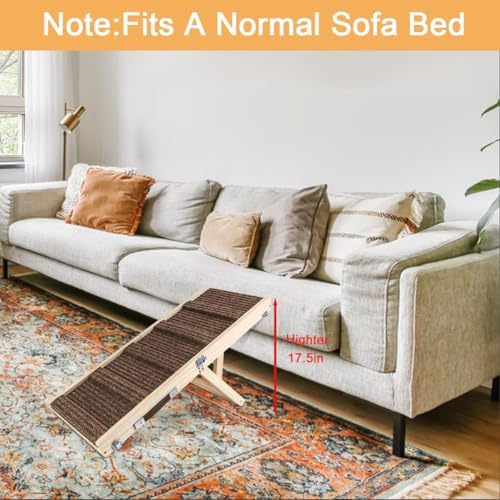 Okydoky Small Dog Ramp, Adjustable Portable Folding Wooden Pet Ramp, Adjustable - Image 5