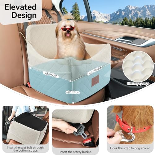 GL GLENSLAVE Dog Car Seat for Small/Medium Dogs, Dog Booster Car Seats - Image 4