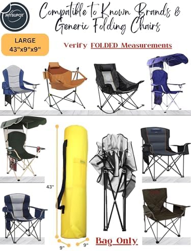 43"x9"x9" Replacement Bag for Folding Camping Chair, Camp Chairs, Yoga Mat - Image 4