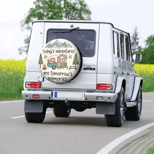 Retro Camper Spare Tire Cover SUV Trailer Truck RV 17 Inch - Image 7