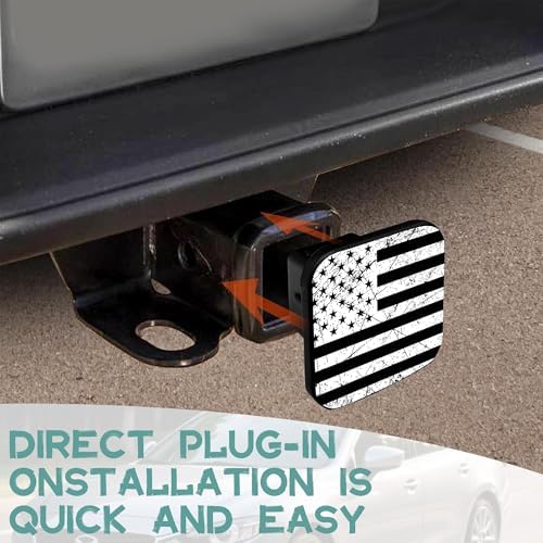 Trailer Hitch Cover, American Flag Tow Hitch Cover - Image 6