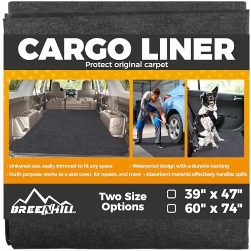 Cargo Liner Mat, Dog Seat Cover, Trunk Liner, Absorbent 60" x 74" by BREENHILL