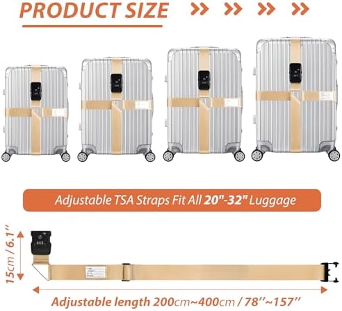 TSA Approved Luggage Straps - Image 3