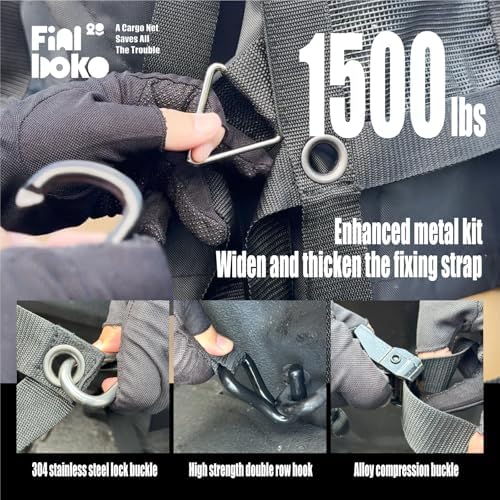 Heavy Duty Cargo Net for Pickup Truck Bed, Gladiator Cargo Net - Image 5