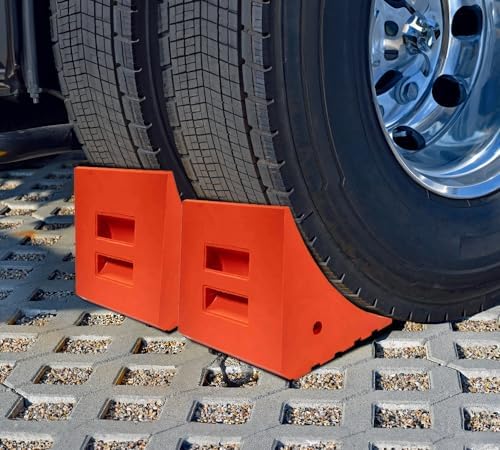 Mytee Products 2 Pack Polyurethane Large Wheel Chock W/Mounting Holes - Image 6