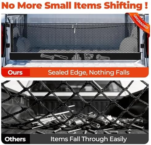 3-Layer Cargo Net for Honda Ridgeline 2017-2026, Zoned Storage Cargo Nets - Image 5