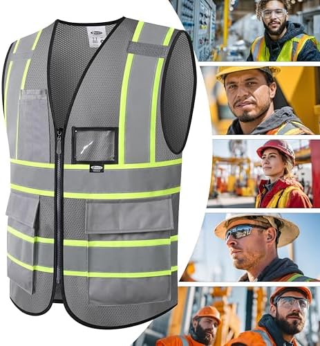 JKSafety Safety Vest for men women Hi Vis Vest - Image 6