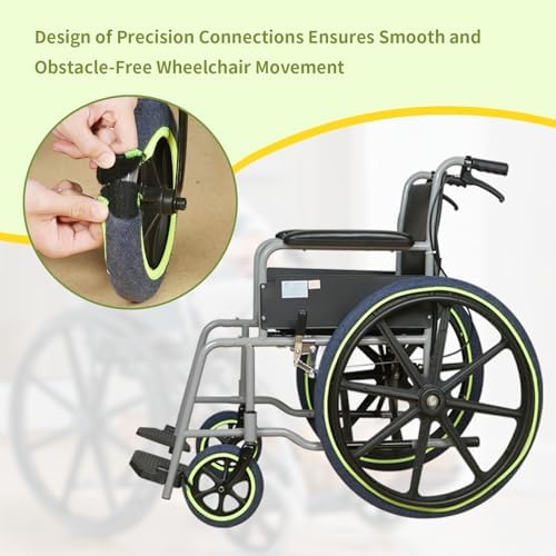 Wheelchair Tire Covers for Wheel to Protect Floors Carpets, Wheelchair - Image 7