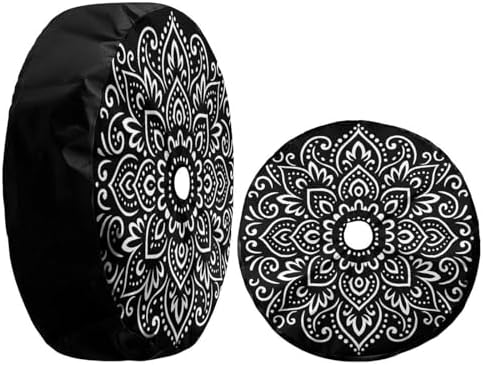 KiuLoam Tribal Ethnic Floral Mandala Spare Tire Cover - Image 6