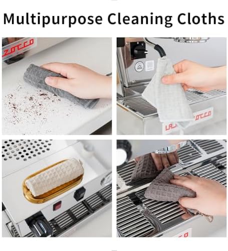 watchget 4 Pack Microfiber Espresso Barista Cleaning Towels - Image 4