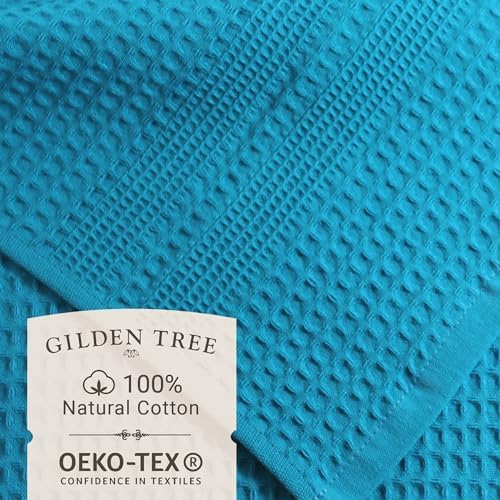 GILDEN TREE Waffle Bath Sheet Large Bath Towels Quick Dry Thin Body Towels - Image 2