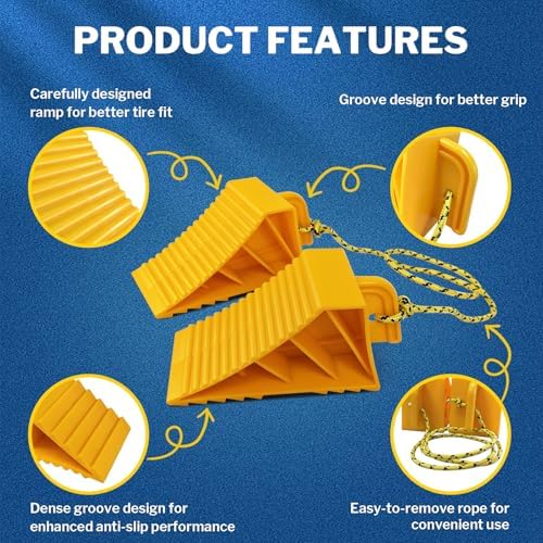 ROBLOCK 4 PCS Wheel Chocks - Image 3