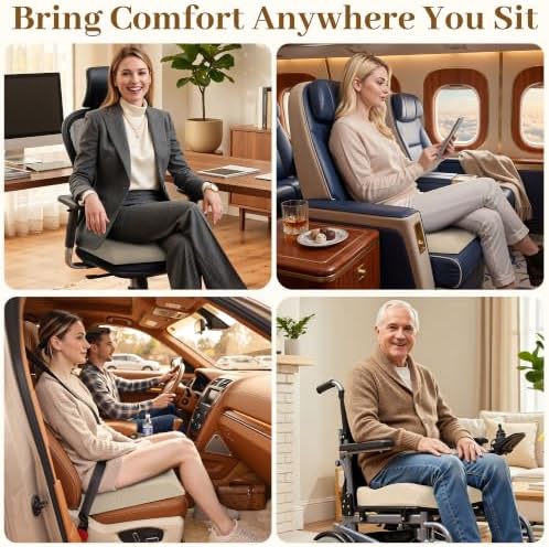 TranquilRelax 2XL Memory Foam Seat Cushion - Image 6