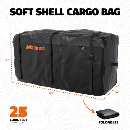 Mockins 25 Cu Ft XL Heavy Duty Trailer Hitch Cargo Carrier Bag All-Weather - Image 2