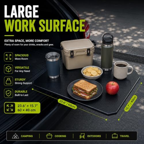 Rear Cargo Table for Subaru Crosstrek 2024-2026, Foldable SUV Camping Table - Image 3