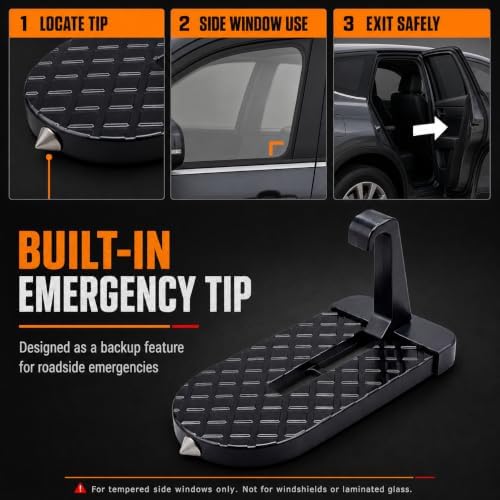 Universal Car Door Step, Foldable Aluminum Alloy Door Latch Step - Image 5