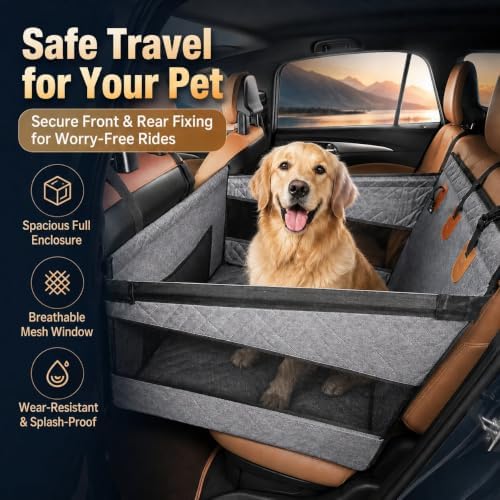 Large Dog Pet Car Seat Cover, Rear Seat Dog Cover, seat Cover/Waterproof/pet - Image 4