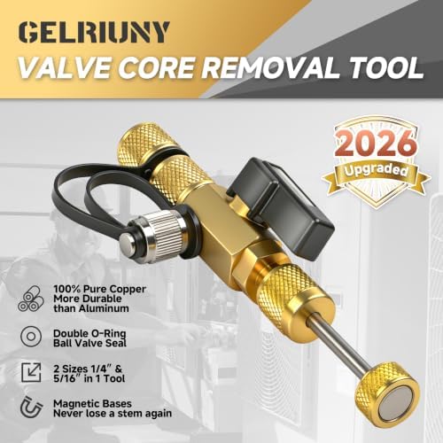 2026 Upgraded Vacuum-Rated Valve Core Removal Tool, 1/4" & 5/16" 2 Sizes - Image 3