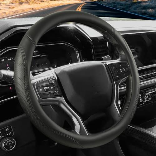 Car Steering Wheel Cover for Chevy Silverado 1500 2500 3500, Chevrolet Steering by CACAWIZ