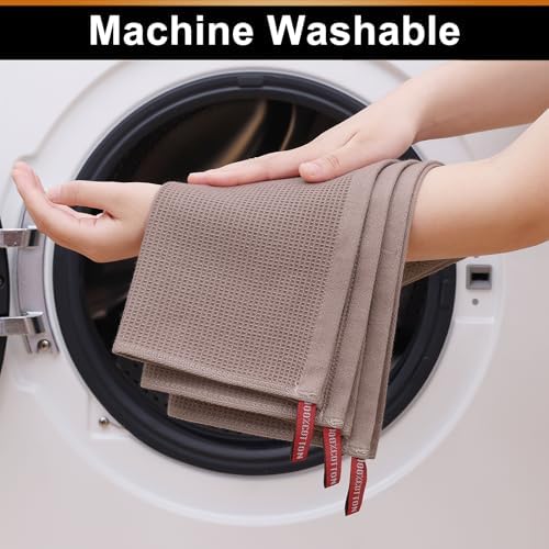 Homaxy 100% Cotton Waffle Weave Dish Cloths, 8 Pack - Image 5