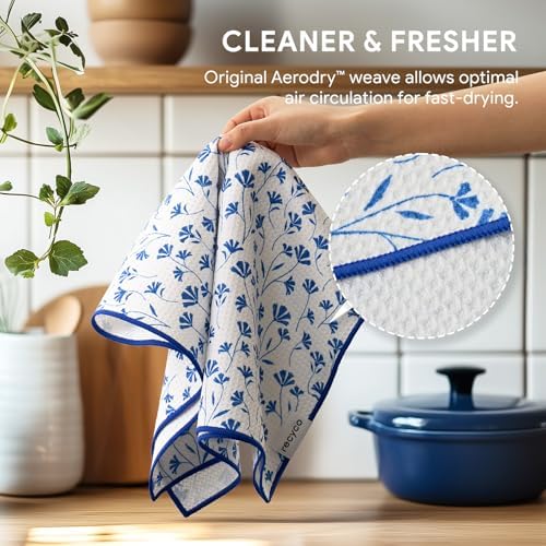 RECYCO Waffle Kitchen Towel Set of 2 - Image 5