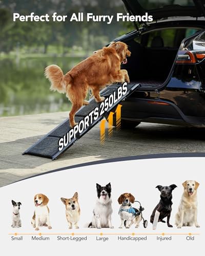 PetThem Dog Ramp for Car, Extra-Long Extra-Wide Foldable - Image 6
