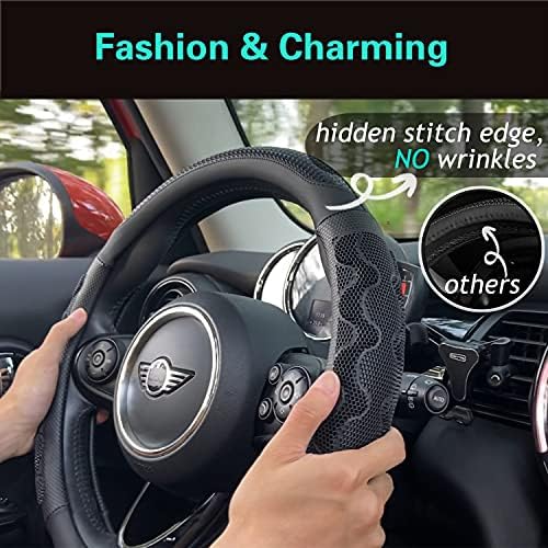 PINCTROT Large Size Steering Wheel Cover Great Grip 15.75 Inch - Image 2