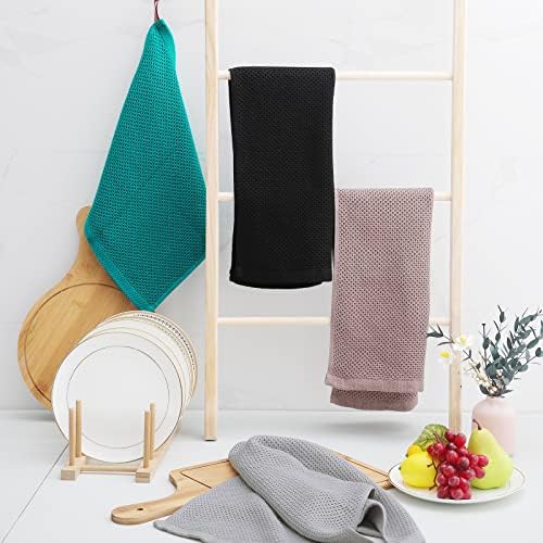 Homaxy 100% Cotton Waffle Weave Kitchen Dish Towels 6-Pack - Image 6