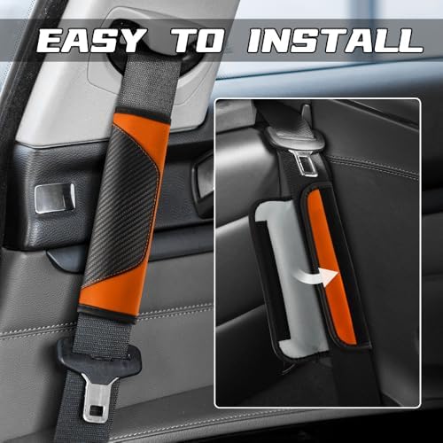 2PCS Car Seat Belt Cover Pads, Seatbelt Shoulder Cushion - Image 4