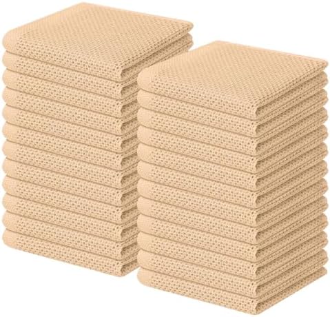 Homaxy 100% Cotton Waffle Weave Kitchen Dish Cloths 24-Pack by Homaxy