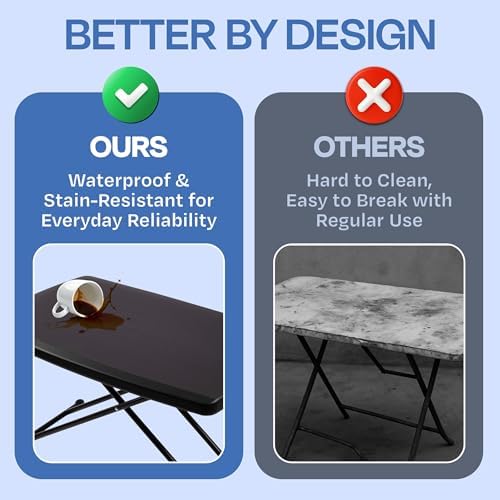 Lavish Home Indoor & Outdoor Portable Folding Table - Image 6