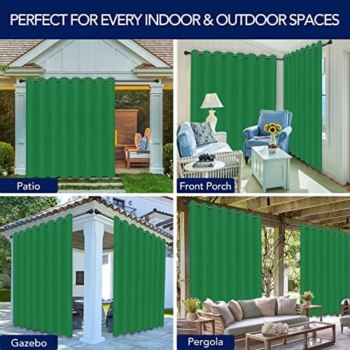 PureFit Outdoor Curtains for Patio Waterproof Weatherproof Outside Curtains - Image 5