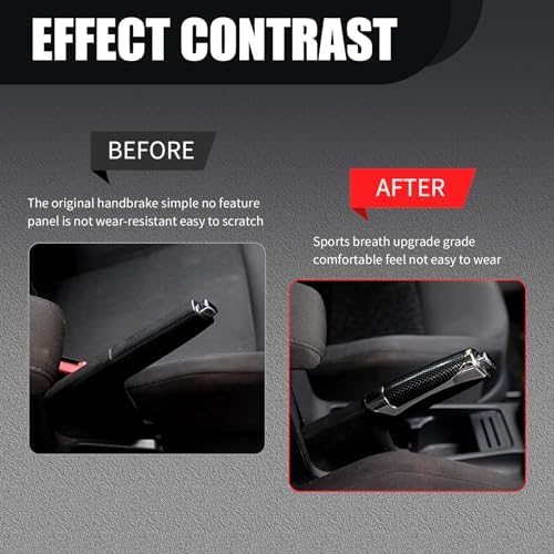 Pack-1 Car Handbrake Cover, Anti-scratch ABS Decorative Protective Case - Image 5
