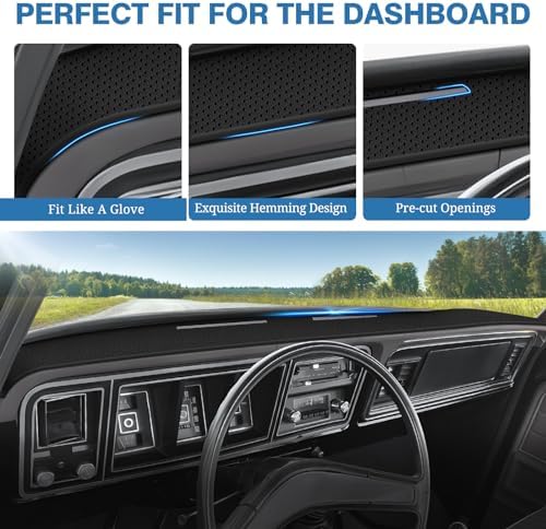 FIILINES Dash Cover for 1973-1979 Ford F100/F150/F250/F350/Bronco Pickup Truck - Image 4