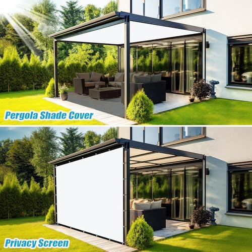 Amagenix 90% Pergola Shade Cover 6' X 10' Sun Shade Cloth - Image 4
