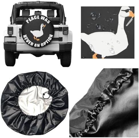 Funny Goose Peace was Never an Option Spare Tire Cover Wheel Protectors - Image 2