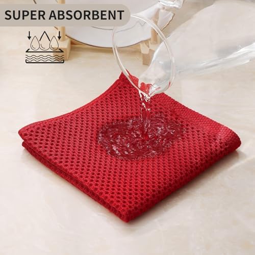 Kitinjoy 100% Cotton Waffle 8-Pack Kitchen Towels - Image 3