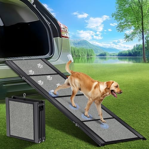Dog Ramp for Car ”” Large Folding Pet Stair Ramps for Truck, by Gaoyitk