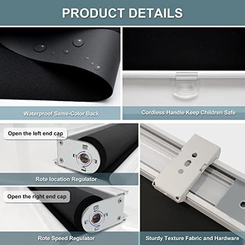 AOSKY Blackout Cordless Roller Shade - Image 3